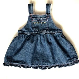 Adorable Osh Kosh Jean Jumper Dress
